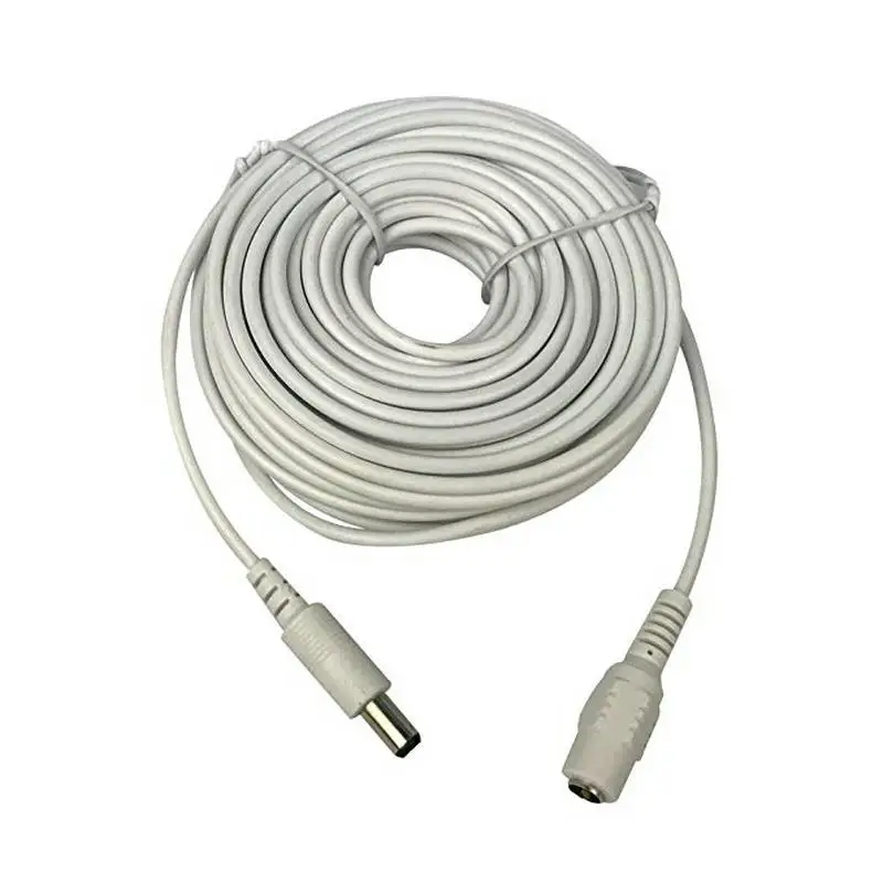 Dc 12 v удлинитель питания 10 м(30 футов) 2,1x5,5 мм для камеры видеонаблюдения s ip-камера Dvr автономный в белом Color-WPC10M
