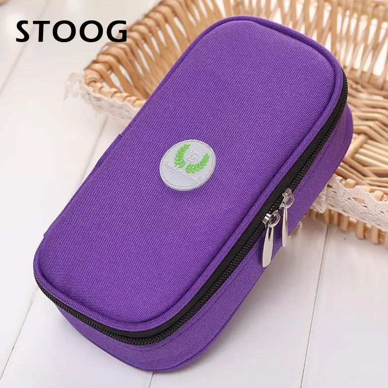 purple Диабетический инсулиновый ледяной пакет охладитель Сумки Чехол поставка охлаждающий Дырокол бумажник водонепроницаемый Оксфорд Ткань Портативный Открытый здоровье поставщик - Цвет: purple