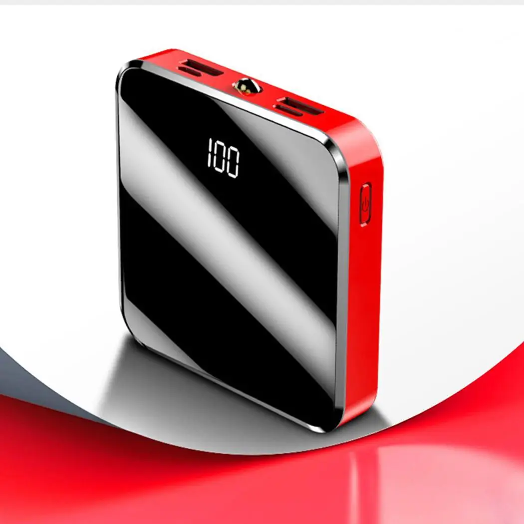 Мини Портативный Легкий Bulti-in Светодиодный Свет Micro USB type-C power Bank для общего