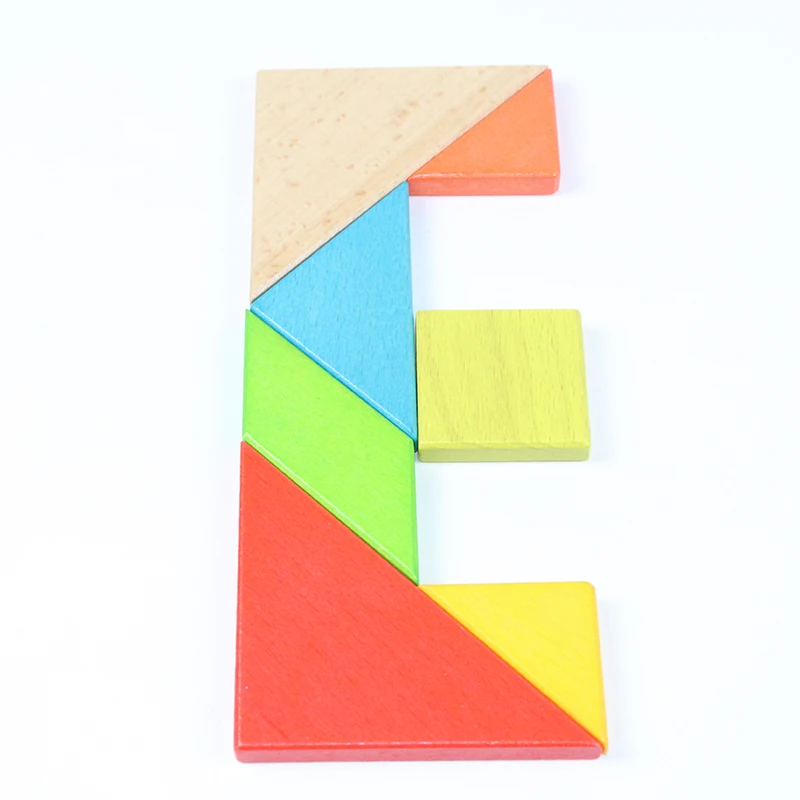 Детские игрушки Пазлы 7 шт паззлы для мозга ручная Танграм красочные Обучающие