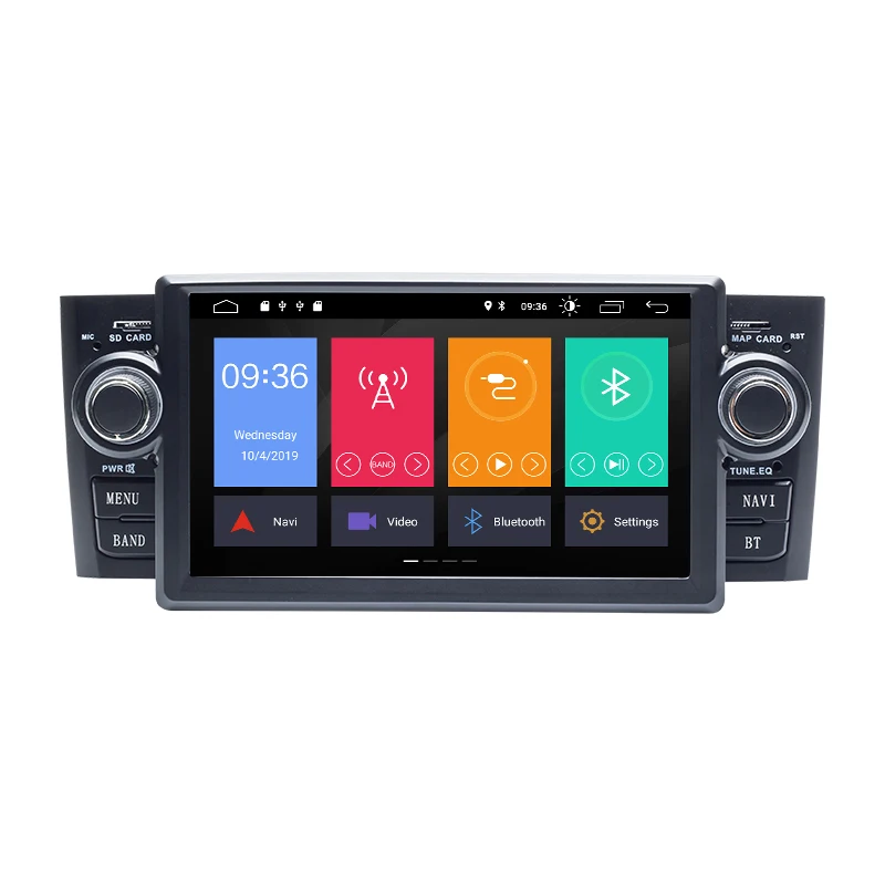 Ips 1 din Android 9,0 Ram 2G автомобильный DVD мультимедийный плеер для Fiat Grande Punto Linea 2007-2012 gps навигация Радио экран 4G DSP