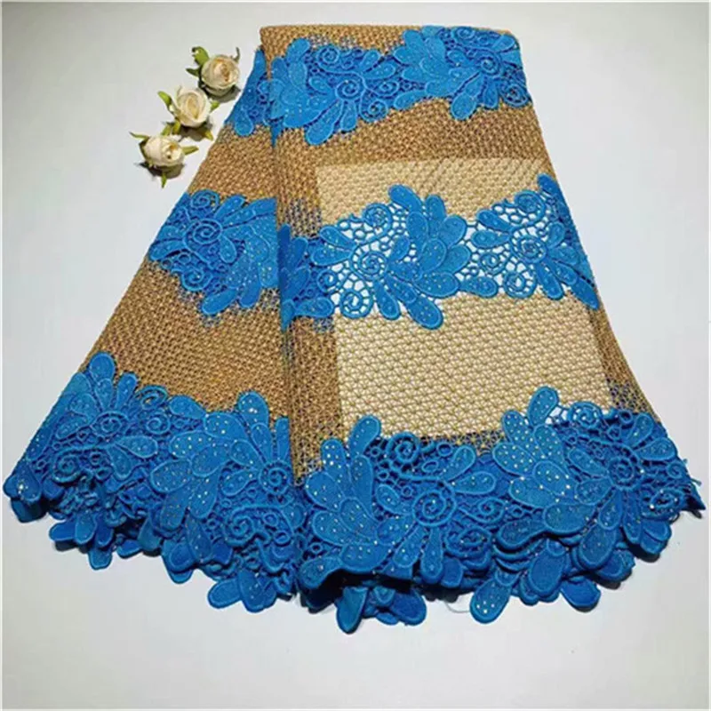African Lace fabric Hot Sell Mesh 2019 New Arrival Orange Color Cord Guipure Fabrics | Дом и сад