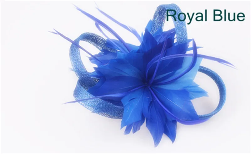 Sinamay чародей с перьями и цветами отделкой брошь случаю Головные уборы вечерние