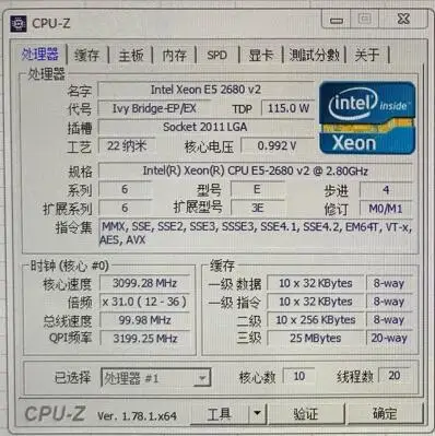E5-2680V2 Original Intel Xeon E5-2680 V2 SR1A6 2 80 ГГц 10-ядерный 25 Мб LGA2011 E5 2680V2 процессор Бесплатная