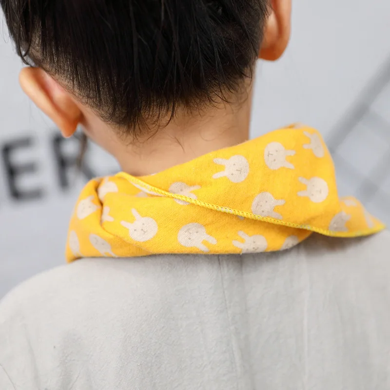 Демисезонный детский мультяшный шарф хлопковые детские теплые шарфы шейный