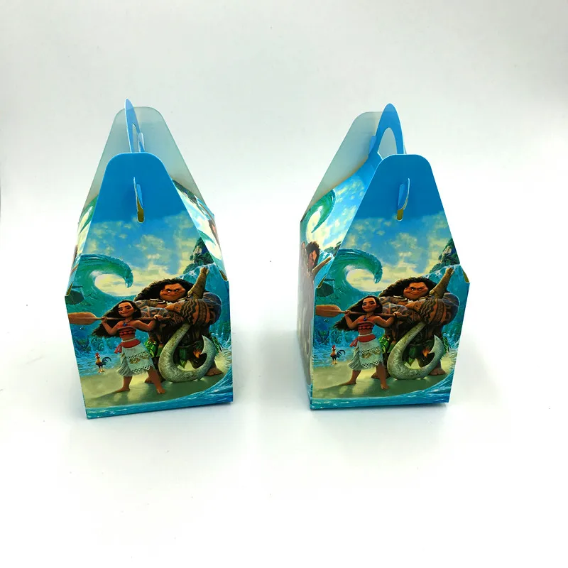 6 шт./лот Моана ручные сумки конфеты коробки Дети День рождения Подарочные
