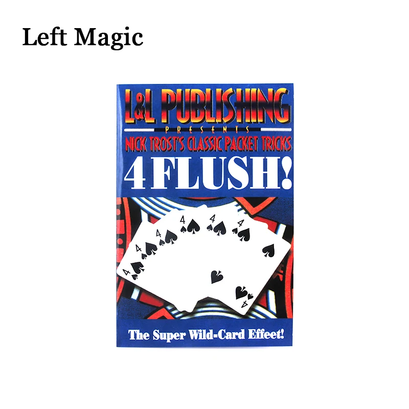 

Flush By Nick Trost Magic Tricks White Playing Card Poker Magic Tricks Props Close-Up Stage Accessory Illusion Magician Magic