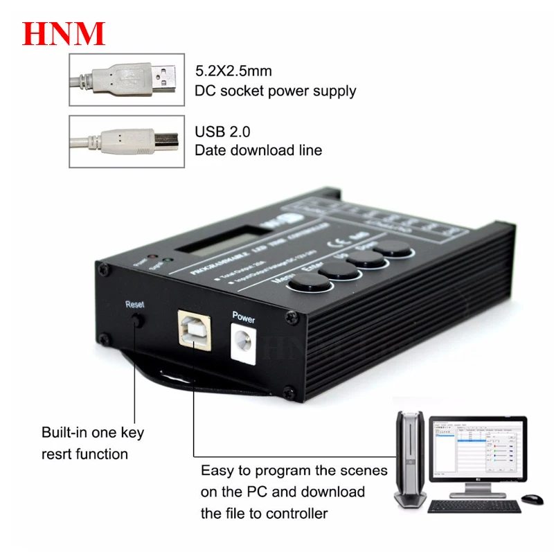 New WiFi TC421 Time Programable RGB LED Controller Dimmer TC420 DC12V 24V 5Channel Total Output 20A Aquarium Lighting Timer | Лампы и