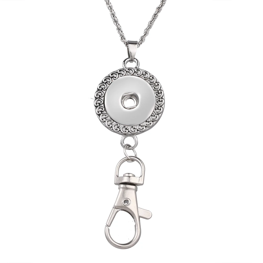 

free fedex 100pcs Fashion Gold Snap Button Keychain Crystal Snap Keyring DIY 18MM Snap Buttons Key Chains Gift Key Rings