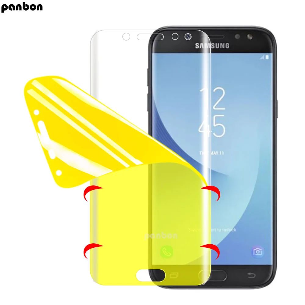 Прозрачный мягкий чехол из ТПУ с гидрогелевой нанопленкой для Samsung galaxy J2 core J3 J5 J7