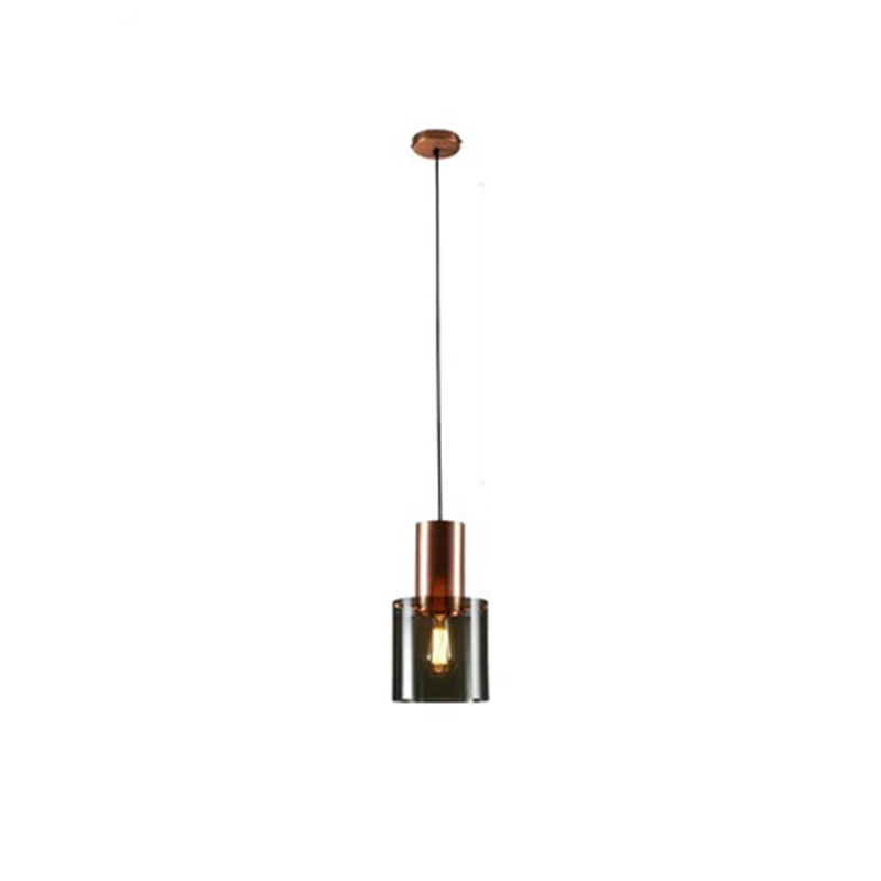 Rose gold LukLoy светодиодный Современный скандинавские подвесные светильники Роскошная Подвесная лампа столовая кухня гостиная Лофт INS подвесной светильник стекло - Цвет корпуса: Rose gold
