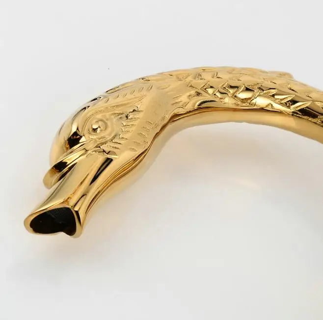 Wholesale And Retail Brand NEW Deck Mounted Bathroom Faucet Swan Spout Sink Mixer Tap Golden Brass 3 Holes H1195 | Обустройство дома