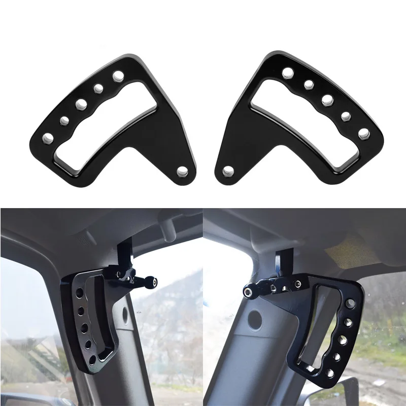 Черная алюминиевая рукоятка WHDZ передняя для Jeep Wrangler JK JKU 2007 2017 Unlimited Rubicon Sahara Sport 2/4