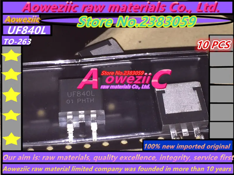 

Aoweziic 100% new imported original UF840L-TQ2-R UF840L TO263 / UF840L-TA3-T UF840L TO-220 N channel power MOSFE 8A 500V