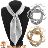 dual purpose scarf accessories jewelry plated alloy scarf clip brooch clothes hem buttons for scarf rhinestone brooch
