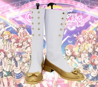 love live school idol festival all stars cosplay boots white shoes custom made halloween party cosplay costume accessory