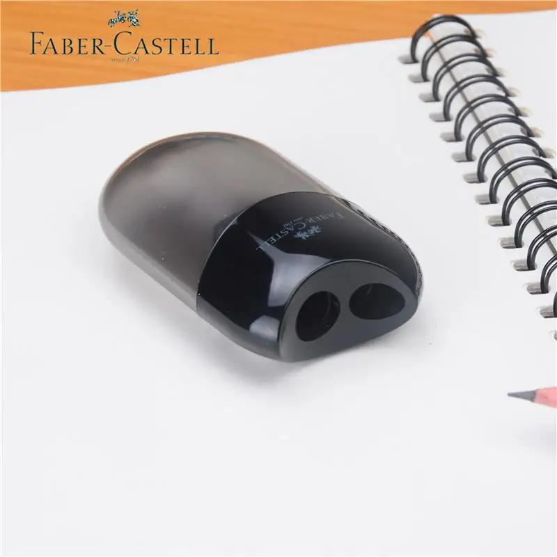 Мини точилка для карандашей Faber Castell 2 шт./лот двойное отверстие с контейнером