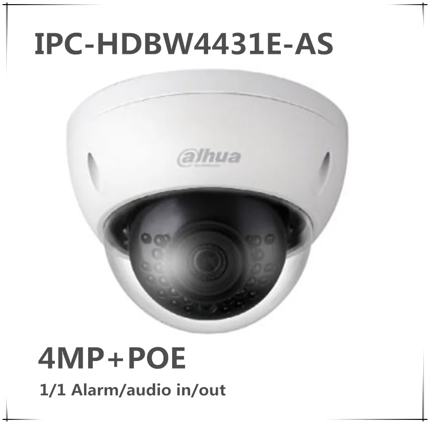 Оптовая продажа dahua оригинальная IPC-HDBW4431E-AS обновленная IPC-HDBW4431E-ASE 4MP POE IR мини