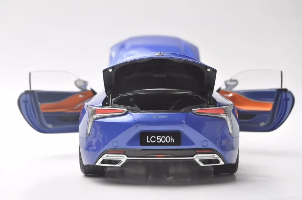 1:18 литая под давлением модель для Lexus LC 500h LC500h синий купе игрушечный автомобиль миниатюрная коллекция подарок LC500 LS500