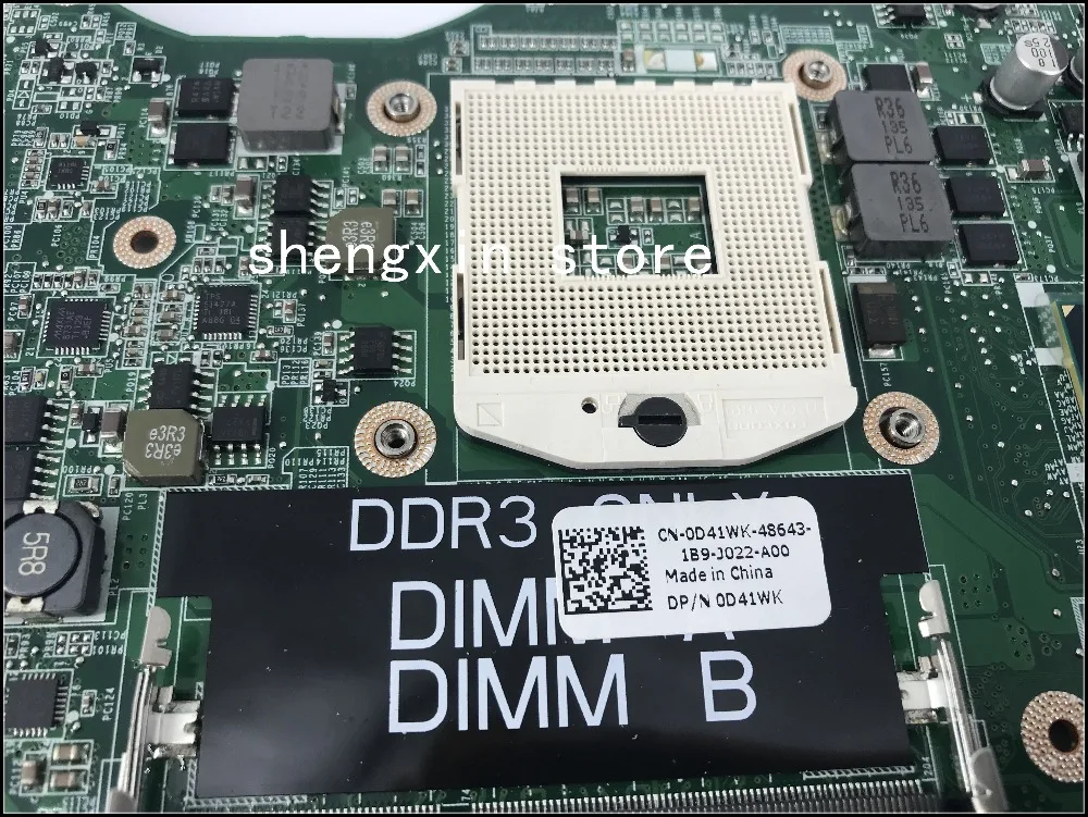 0W15K PRP72 953PN 4CCPK DA0UM3MB8E0 5X2FJ HM55 PGA989 материнская плата для Dell Inspiron 1764 1464 1564 тест