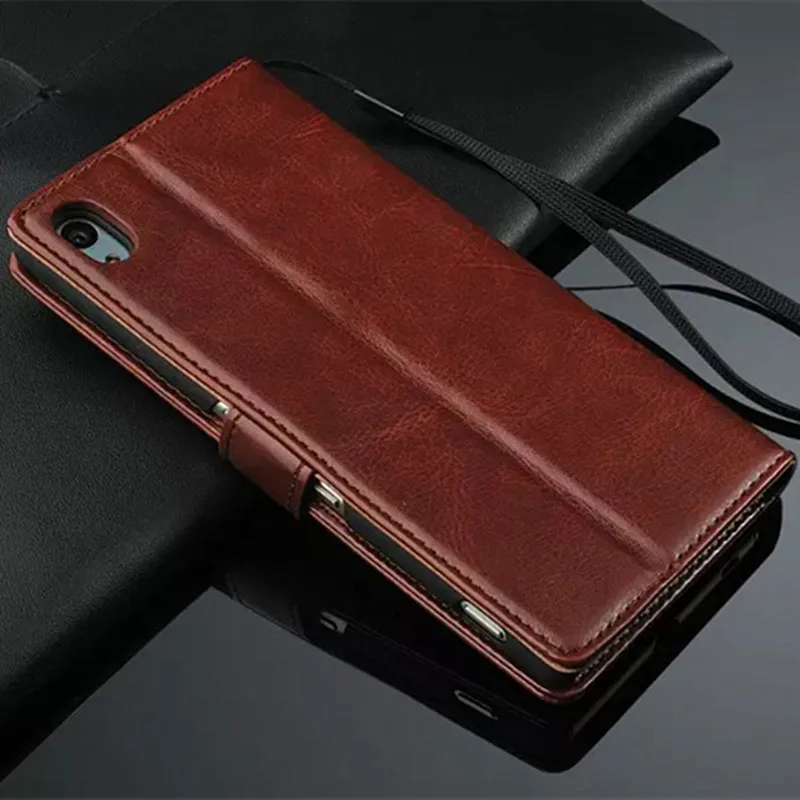 GNMN Премиум кожаный чехол держатель карты кобура Z4 флип для Sony Xperia Z3 + Dual E6553 E6533