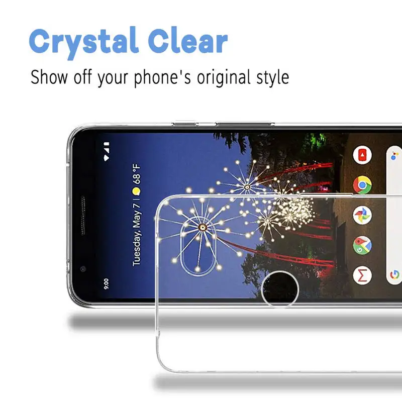 Чехол для Google Pixel 3a XL силиконовый прозрачный Футляр TPU чехол телефона 3aXL Pixel3a G020C