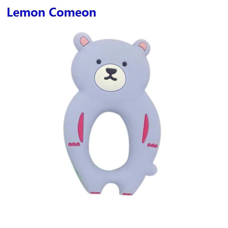 Blue Bear BPA Бесплатно Силиконовый Прорезыватель для зубов коала, овца, пчела, Прорезыватель для зубов, детский прорезыватель, животное, кролик, жевательная игрушка, продукт для кормления, 1 шт., Прямая поставка - Цвет: Blue Bear