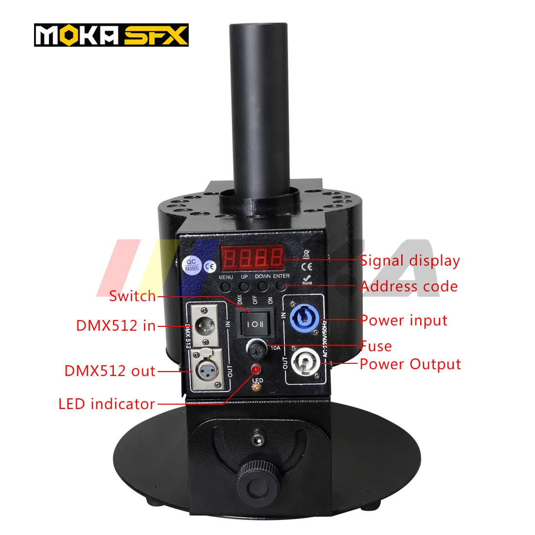 10 шт./лот DMX512 18 светодиодов 110/220 В переменного тока LED C02 машина крио струйные пушки