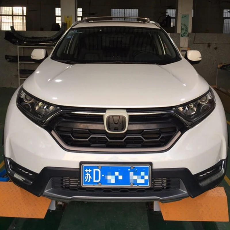 Для Honda CRV SUV высокая производительность гоночный спортивный гриль для CRV ABS хромированный материал гриль часть