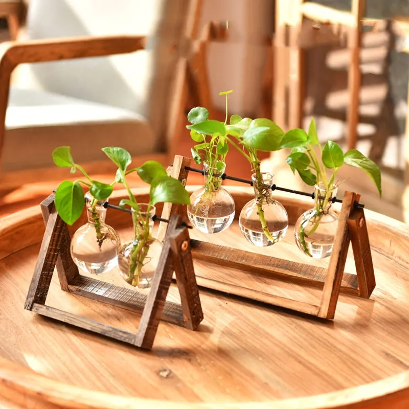 Креативная стеклянная ваза гидропоники завод прозрачный контейнер пробирка