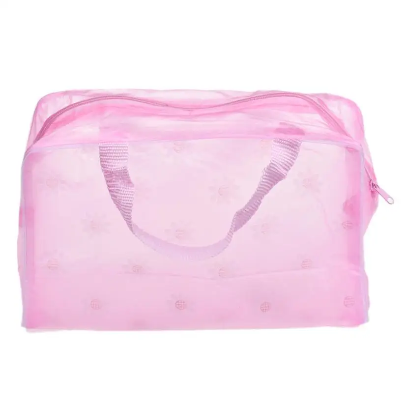 Pink Xiniu сумка косметичка Портативный Макияж дорожный Органайзер сумка Estojo De Maquiagem Neceser Transparente Bolsa Cosmeticos#121 - Цвет: Pink
