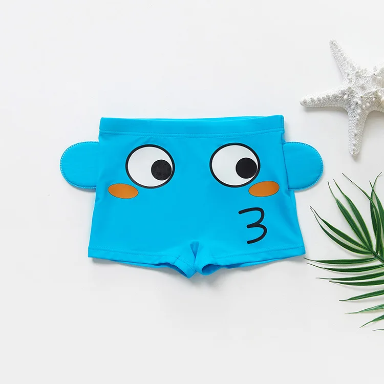 Blue Fish Г. Плавки для мальчика от 3 до 10 лет, детская одежда для купания детский купальный костюм плавки для мальчиков с динозавром CZ983 - Цвет: Blue Fish
