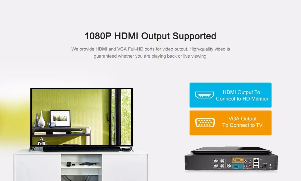 SANNCE 4CH FHD 1080P камера безопасности системы видеонаблюдения DVR с 10,1 ''lcd и 4 шт 2.0MP Всепогодная камера наблюдения