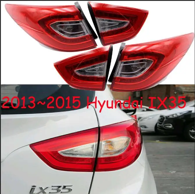 taillight 2pcs 2 шт. автомобильный головной светильник для 2010 2011 2012 2013 года IX35 головной светильник s 2013 года Tucson задний светильник светодиодный DRL HI LO HID xenon - Цвет: taillight 2pcs