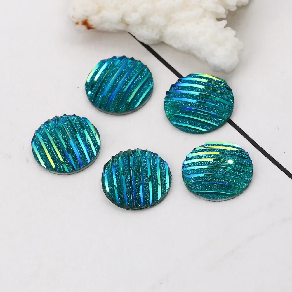 DoreenBeads смола AB радуга цвет Аврора Borealis купольное уплотнение Кабошон Круглые в