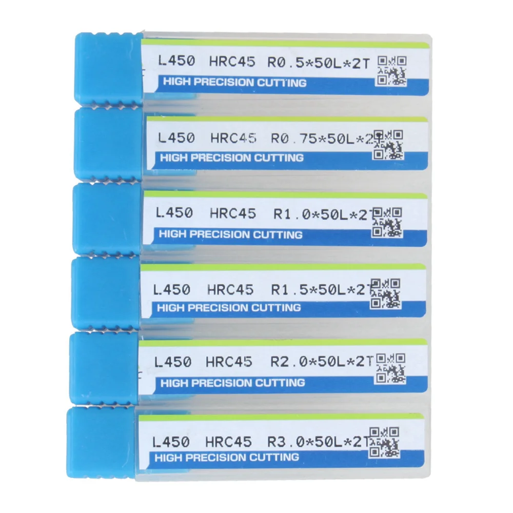 Бесплатная доставка фреза с вертикальной резьбой R0.5 R0.75 R1 R1.5 R2 R3 Real HRC45 для