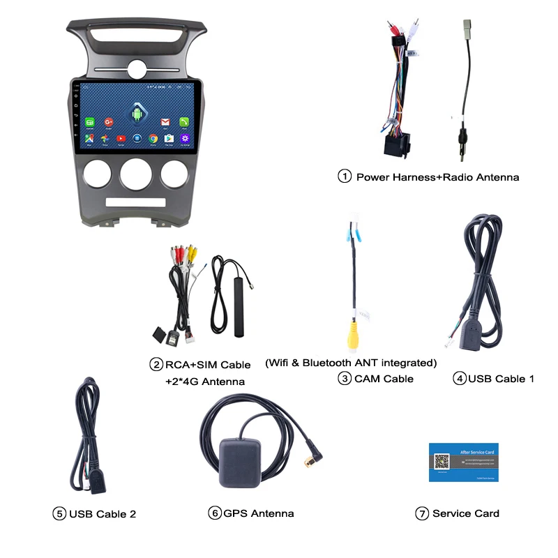 Model 1 4G Lte все нетком 9 дюймов android 8,0 автомобильный dvd-плеер для kia Carens 2007-2011 аудио радио gps навигационная система - Цвет: Model 1