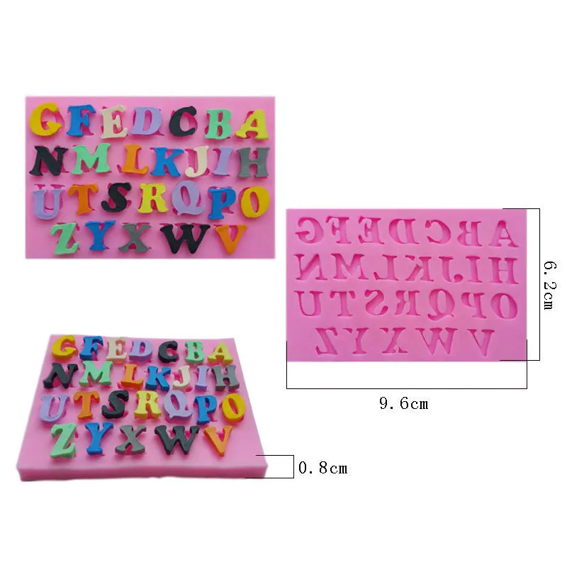 Алфавит 3D Силиконовая форма 2015 cakeware инструменты для выпечки тортов помадка