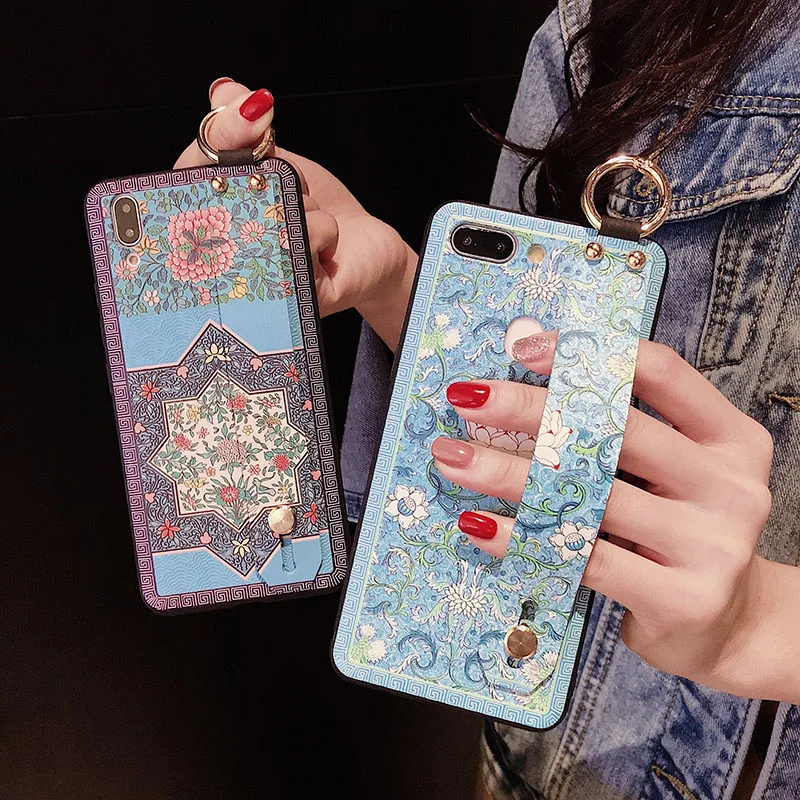 Чехол с ремешком на запястье для телефона Huawei Mate 10 20 Pro чехол P10 plus P20 Lite Nova 4 3 3i 2s