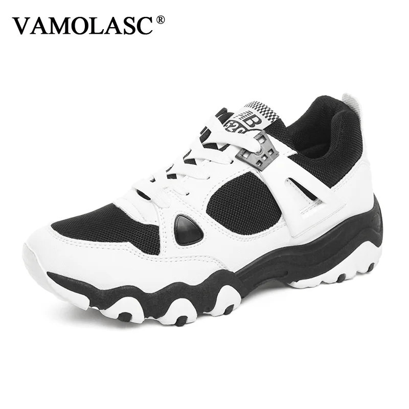 Vamolasc/Новые Для женщин Спорт PU Весна и Осень подходят удобные Кроссовки дышащий
