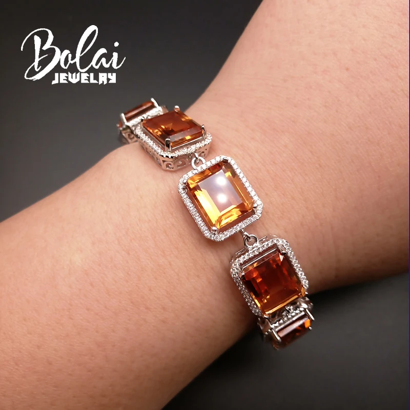 Bolaijewelry, изумительное изменение цвета, созданный браслет из зултанита диасора, Настоящее серебро 925 пробы, хорошее ювелирное изделие для женщин, лучший подарок