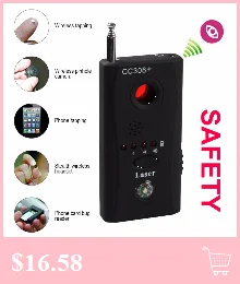CC308+ полный диапазон беспроводной анти-скрытый анти-подслушивающий детектор радиочастотного сигнала gsm-устройство искатель полночастотный детектор