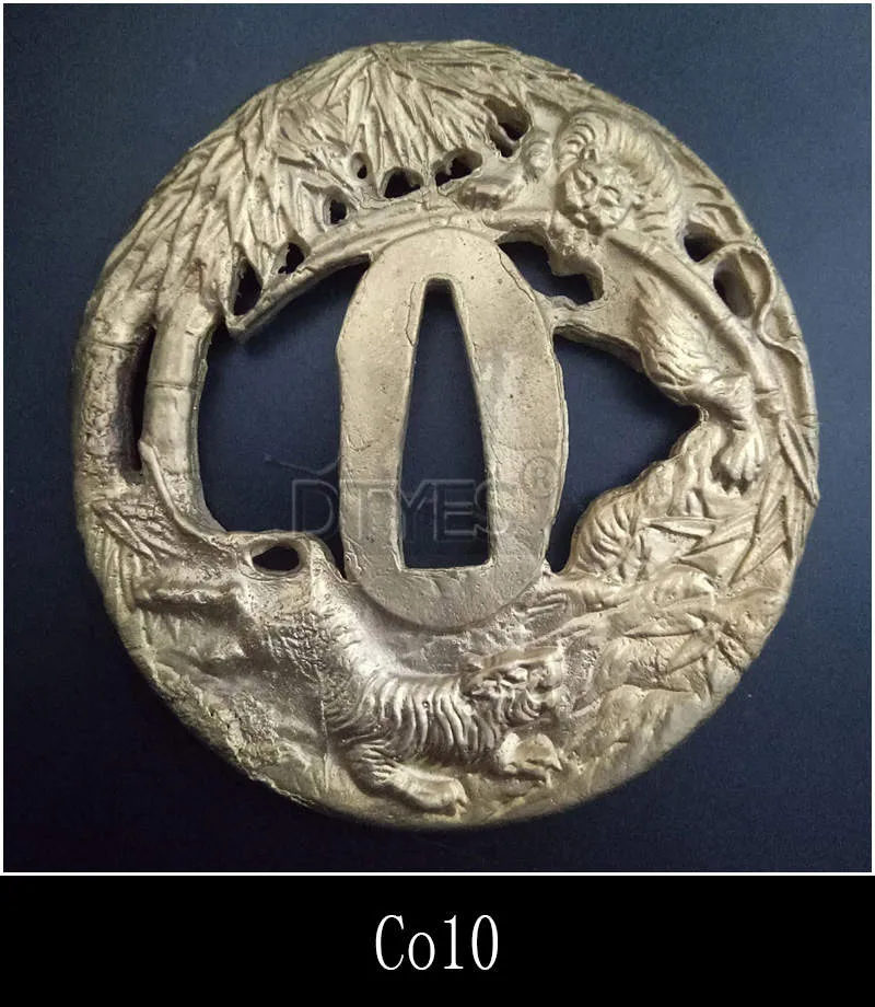 Высокое качество японские аксессуары для мечей Tsuba медная защита меч фитинги для Катана вакизаши Танто Co01-Co16