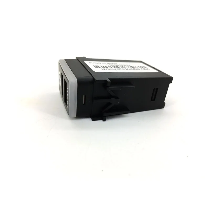 Автомобильное USB зарядное устройство USB разъем QC 3,0 Быстрая зарядка напряжение дисплей Температура аудио зарядное устройство VOL. V TEM для Nissan X-TRAIL 08-12
