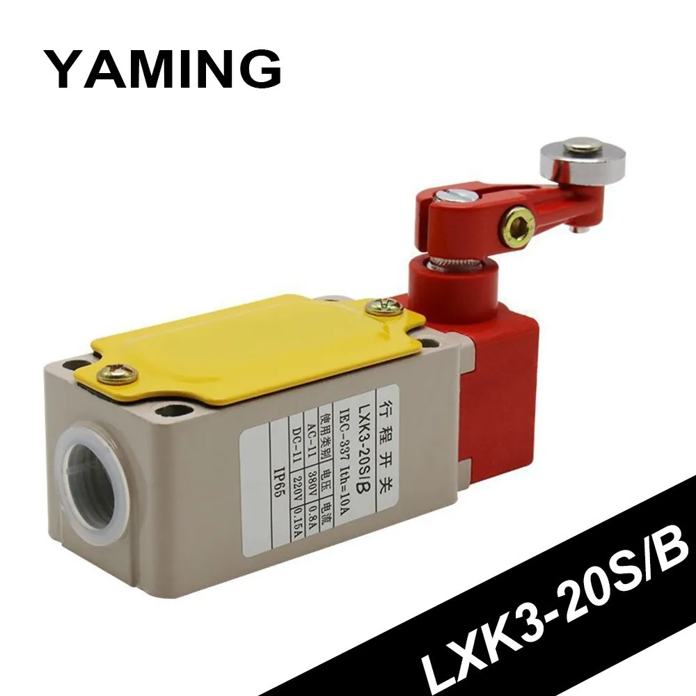 

LXK3-20S/B Limit switch 10A Travel Stroke Micro Switch with Rolling Round Robin Arm Type Automatic Reset Type