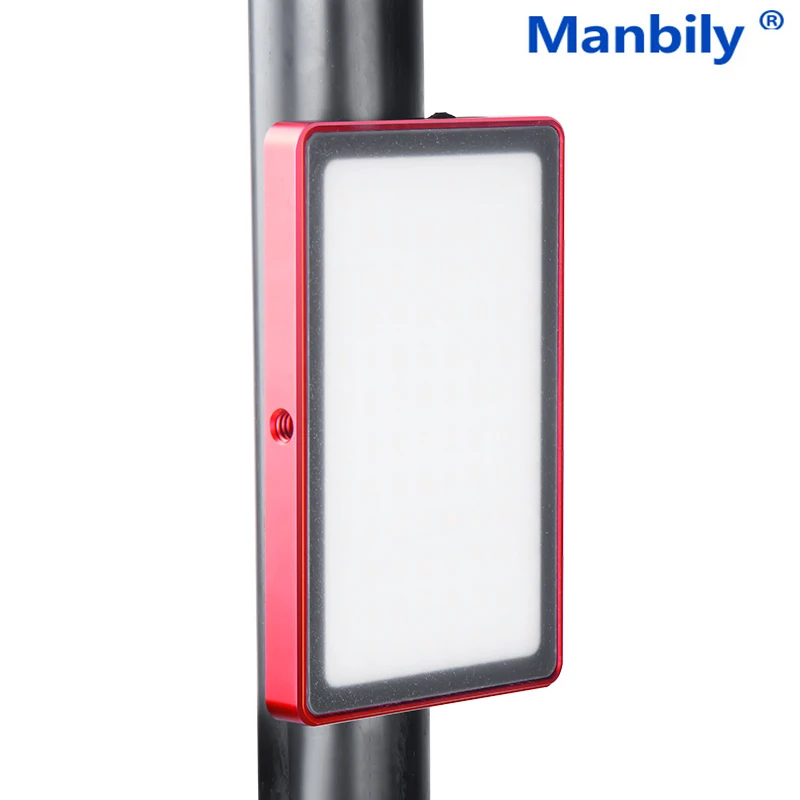 Светодиодный мини светильник Manbily с регулируемой яркостью для видеокамеры лампа