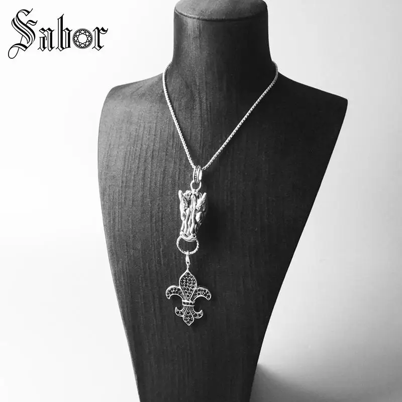 Подвески в виде дракона подвески модные ювелирные изделия серебряного цвета