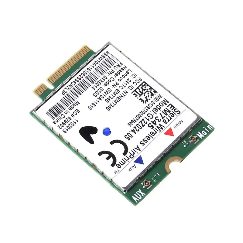 Беспроводная карта EM7345 4G LTE WWAN для Lenovo Thinkpad 04X6092 04X6015 04X6014 Sierra|Сетевые карты| |