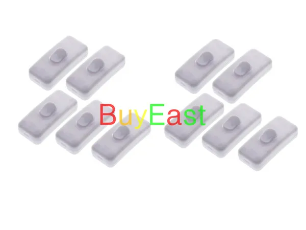 Лот 10 Встроенный ВКЛ/ВЫКЛ Настольная Лампа Шнур кабель выключатель AC110 ~ 250V 2A