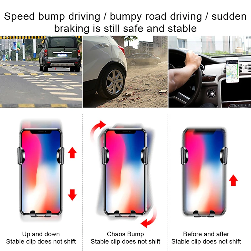 Универсальный автомобильный держатель для телефона Oppselve iPhone XR XS Max X Samsung Huawei с